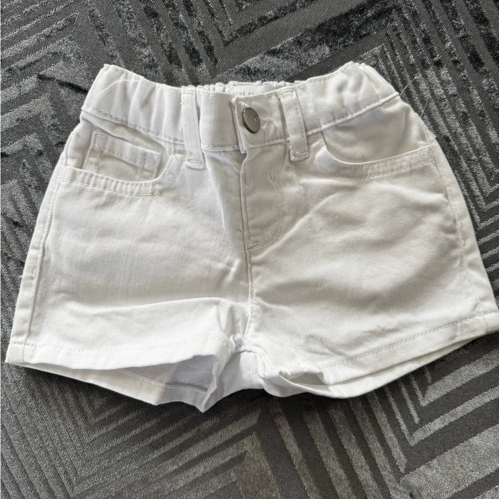 toddler White Denim Shorts